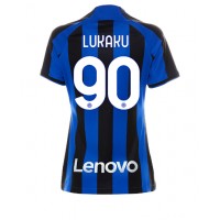 Inter Milan Romelu Lukaku #90 Fotballklær Hjemmedrakt Dame 2022-23 Kortermet